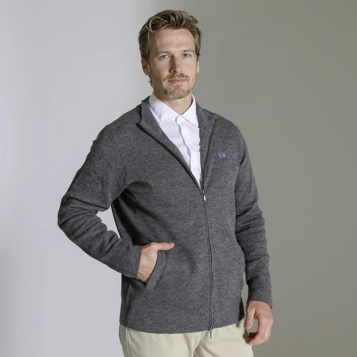 LA MARTINA - Chompa Full Zip Hombre La Martina