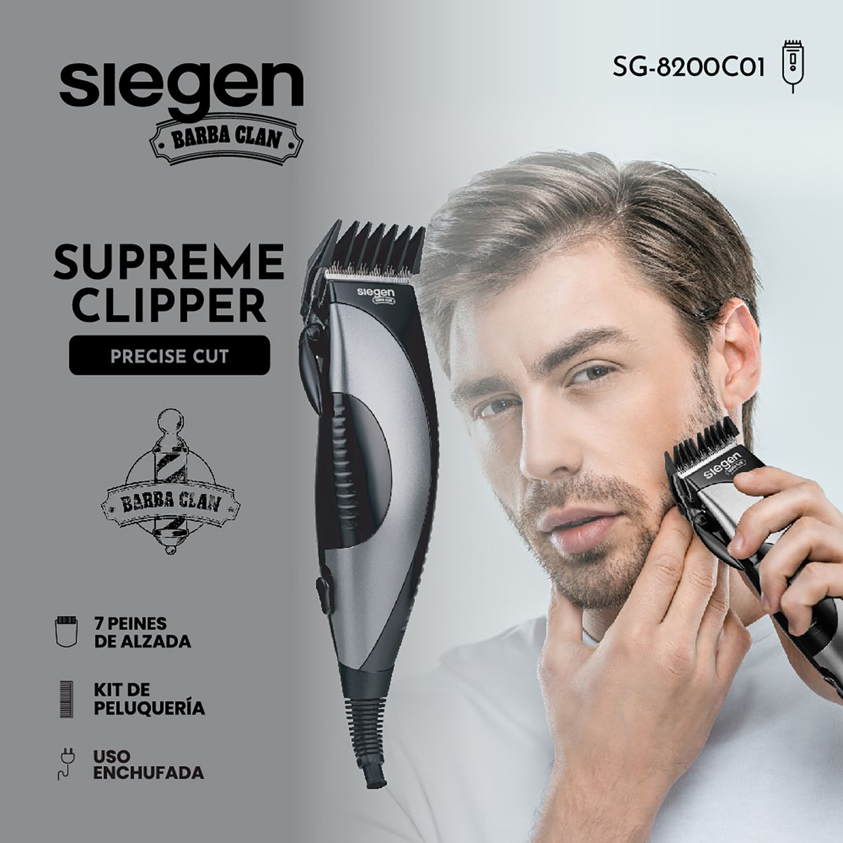 Siegen - Recortadora De Cabello Sg-8200c01