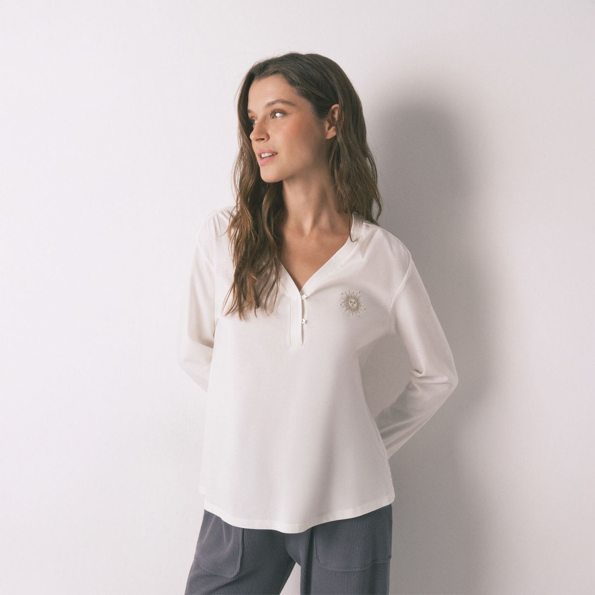 WOMEN SECRET - Camisa Dormir Algodón Mujer
