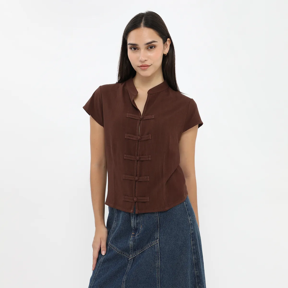 SYBILLA - Blusa Sin Mangas Mujer Sybilla