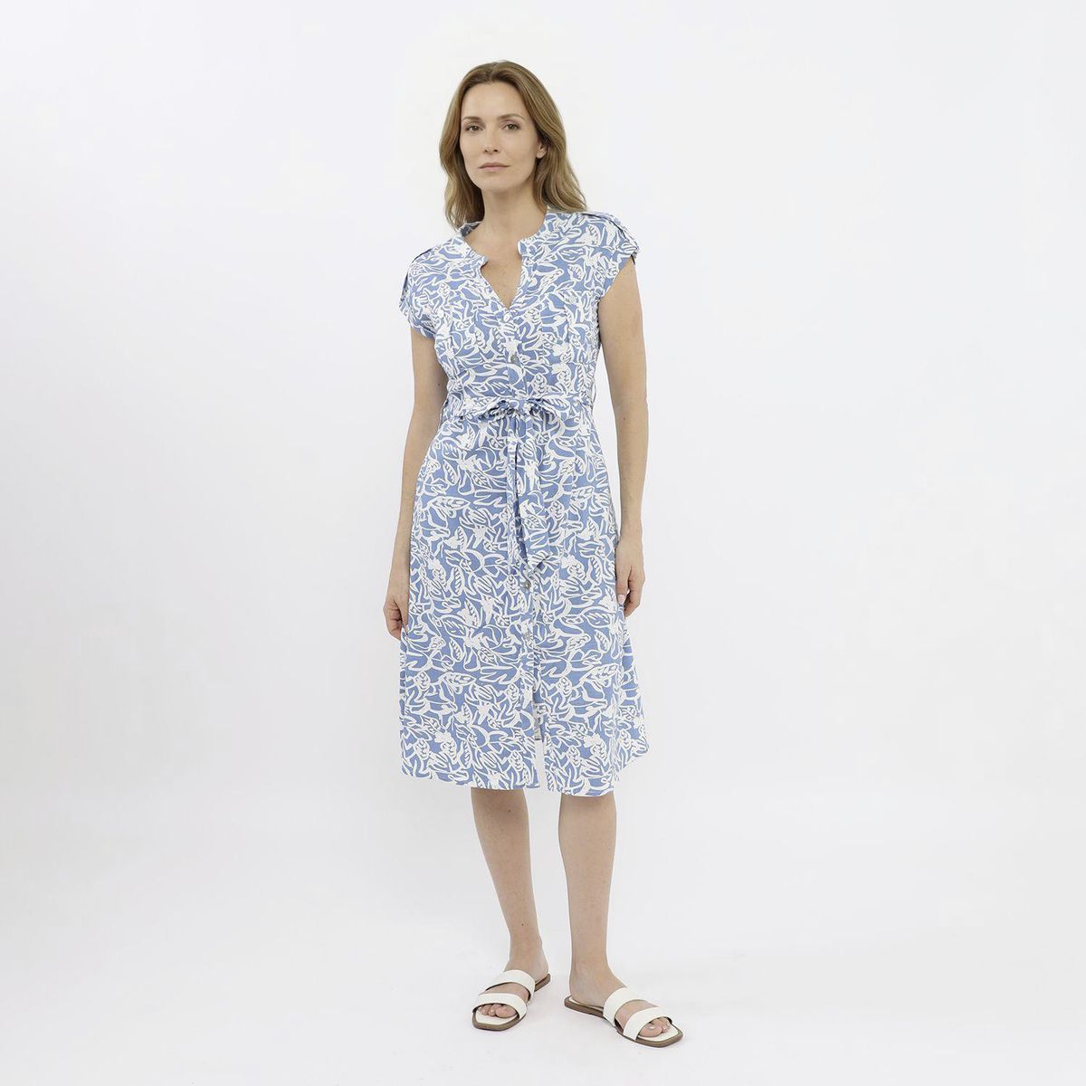 NEWPORT - Vestido Amarre Bolsillos