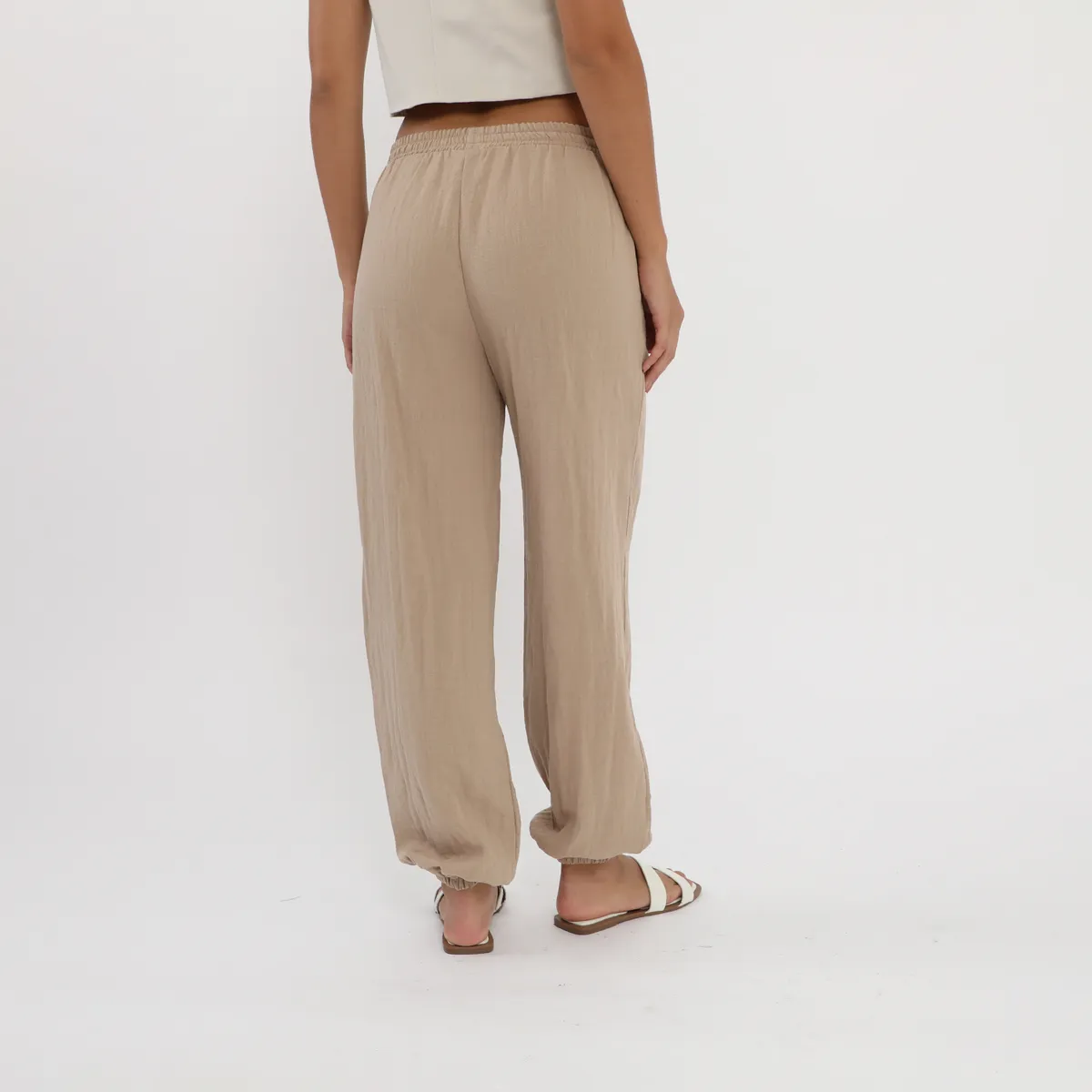 UNIVERSITY CLUB - Pantalon Lino Bombacho K
