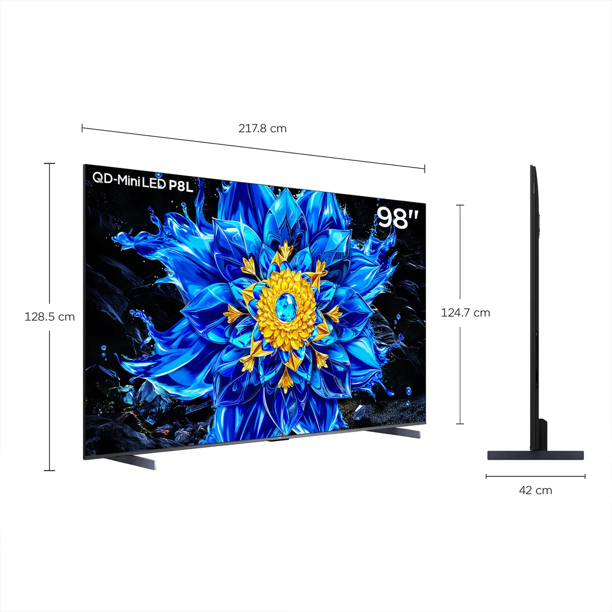 TCL - Televisor Tcl 98" Qd Miniled 4k 98P8L Google TV