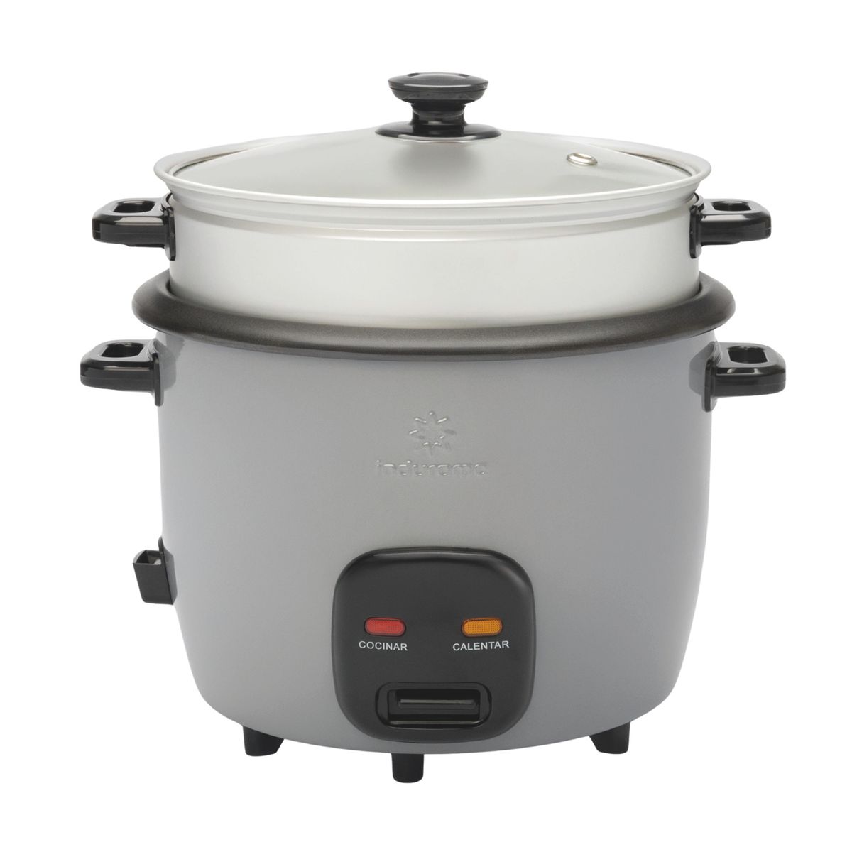 INDURAMA - Olla Arrocera Vapor Gris 2.2lt OAI22G