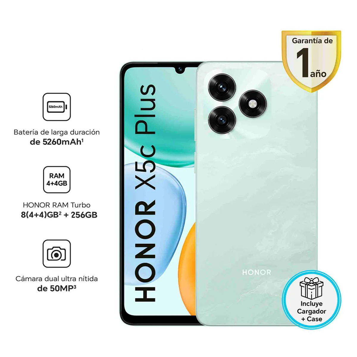 HONOR - Celular Honor X5c Plus 4gb + 256gb Ocean Cyan