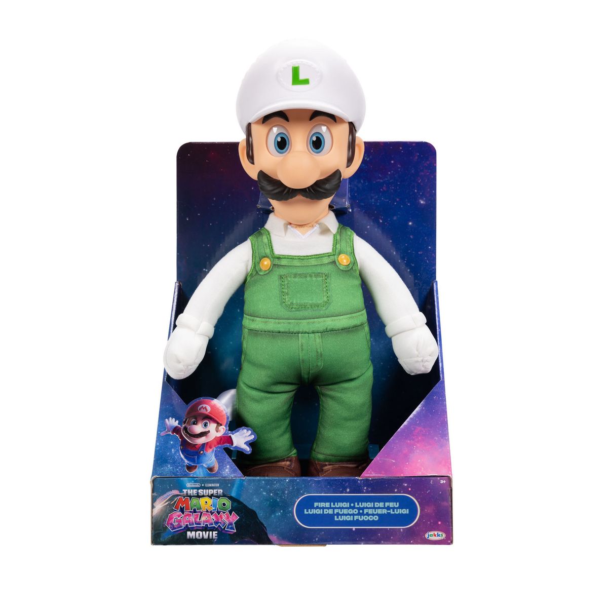 NINTENDO - Super Mario Galaxy Pelicula Peluche Luigi Con Cabeza Plastica 37 cm Nintendo