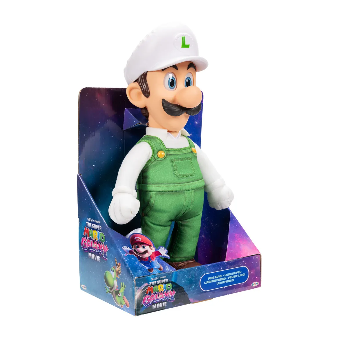 NINTENDO - Super Mario Galaxy Pelicula Peluche Luigi Con Cabeza Plastica 37 cm Nintendo