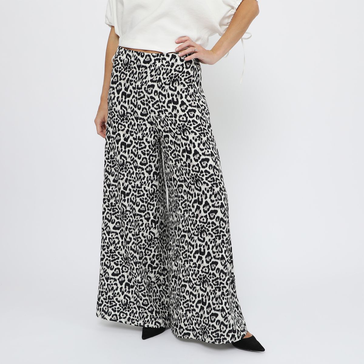 APOLOGY - Pantalón Palazo Animal Print Mujer x MiradaTrendy