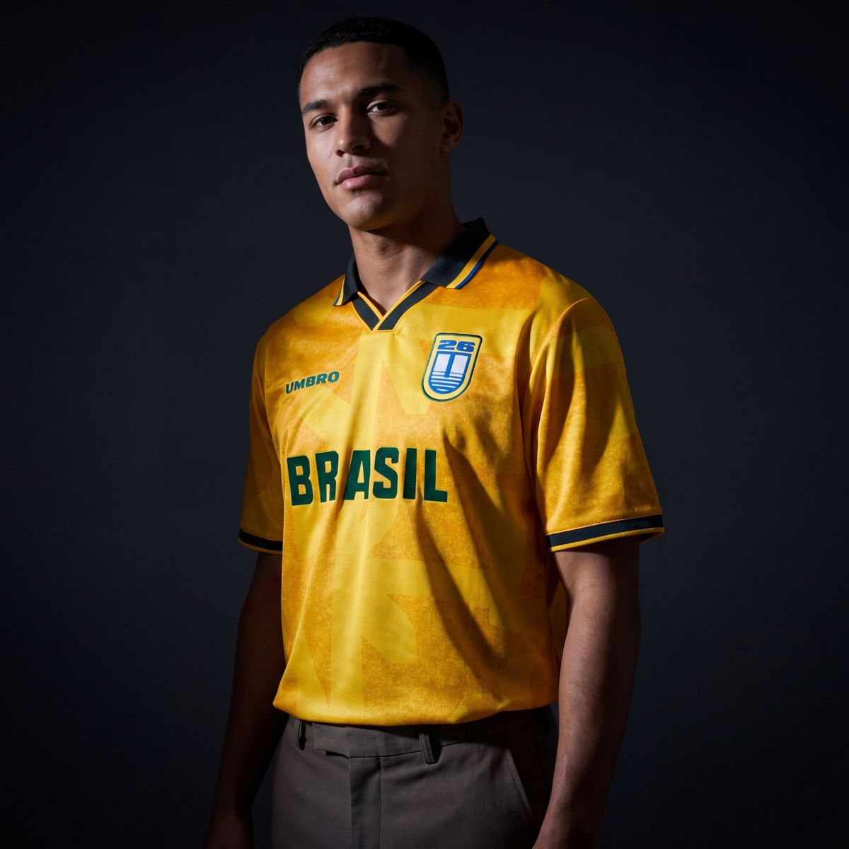 UMBRO - Camiseta Retro Brasil Hombre Umbro