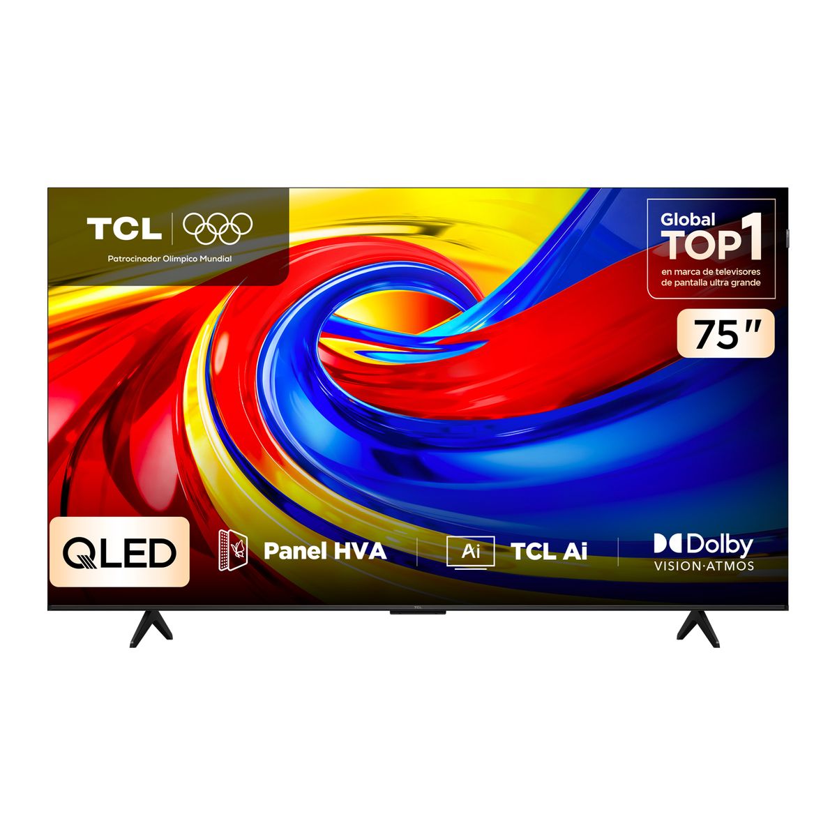 TCL - Televisor TCL 75" Qled 4K 75P7L Google TV