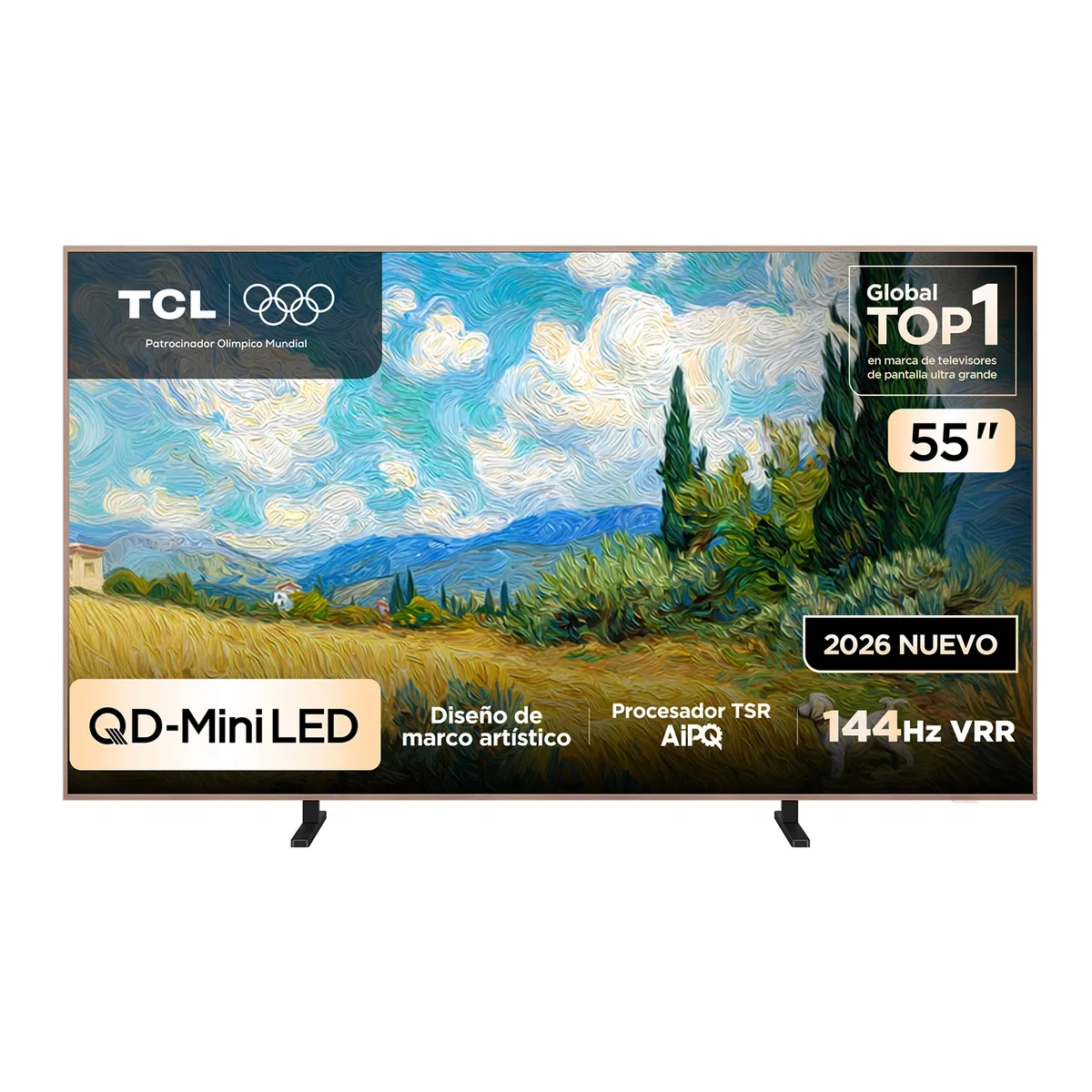TCL - Televisor TCL 55" QD MiniLED 4K  55A400Pro ART TV  Google TV