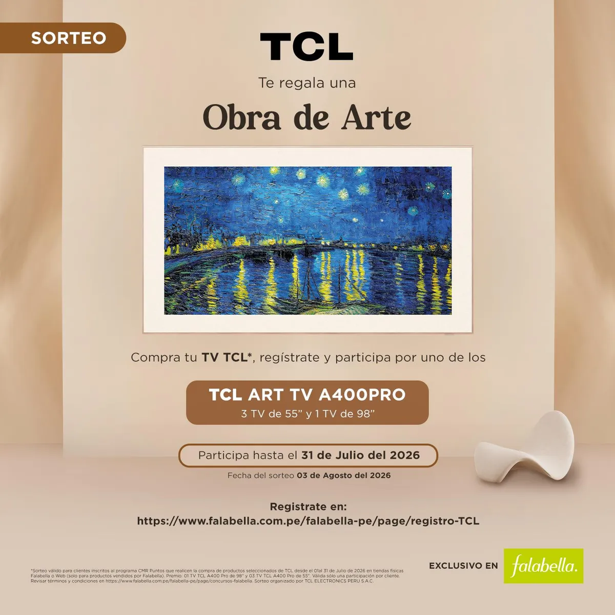 TCL - Televisor TCL 55" QD MiniLED 4K 55A400U Premium Smart Tv