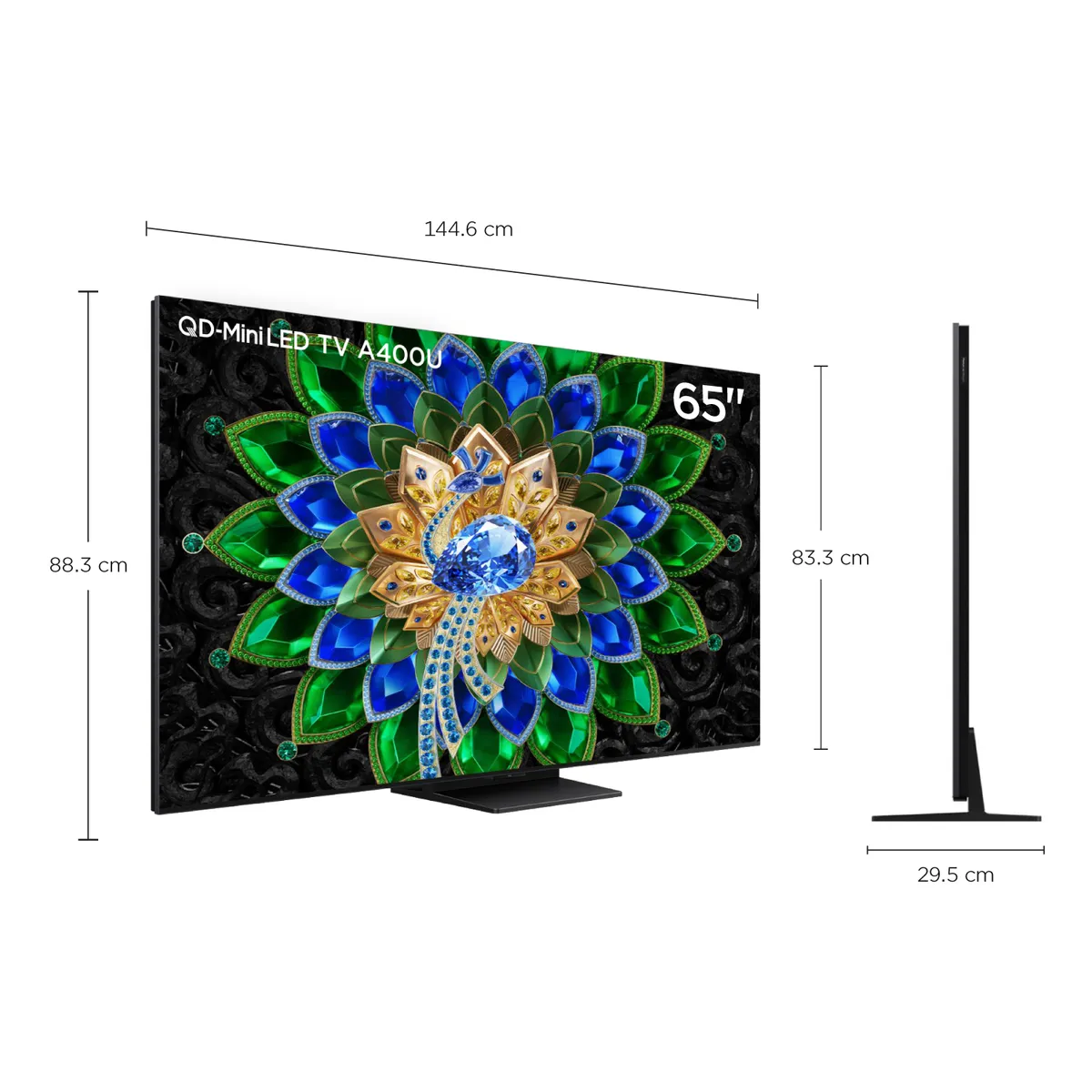 TCL - Televisor TCL 65" QD MiniLED 4K 65A400U Premium Smart Tv