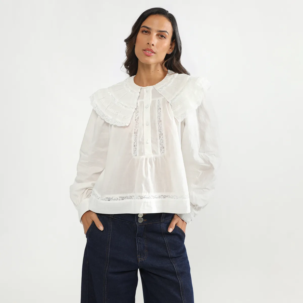 BASEMENT - Blusa Manga Larga Mujer Basement x Donna Cattiva