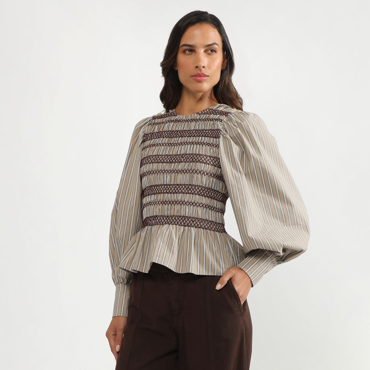 BASEMENT - Blusa Manga Larga Mujer Basement x Donna Cattiva
