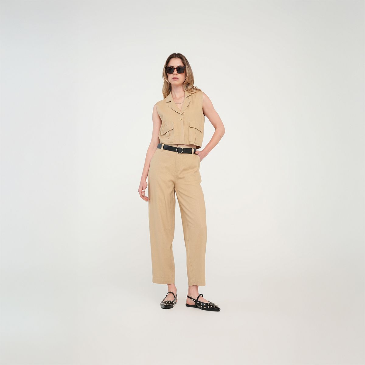 NAF NAF - Pantalón Tiro Alto Mujer Naf Naf