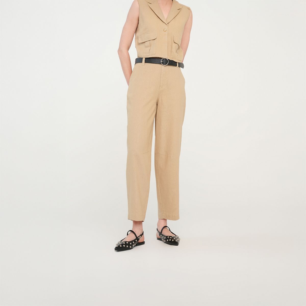 NAF NAF - Pantalón Tiro Alto Mujer Naf Naf