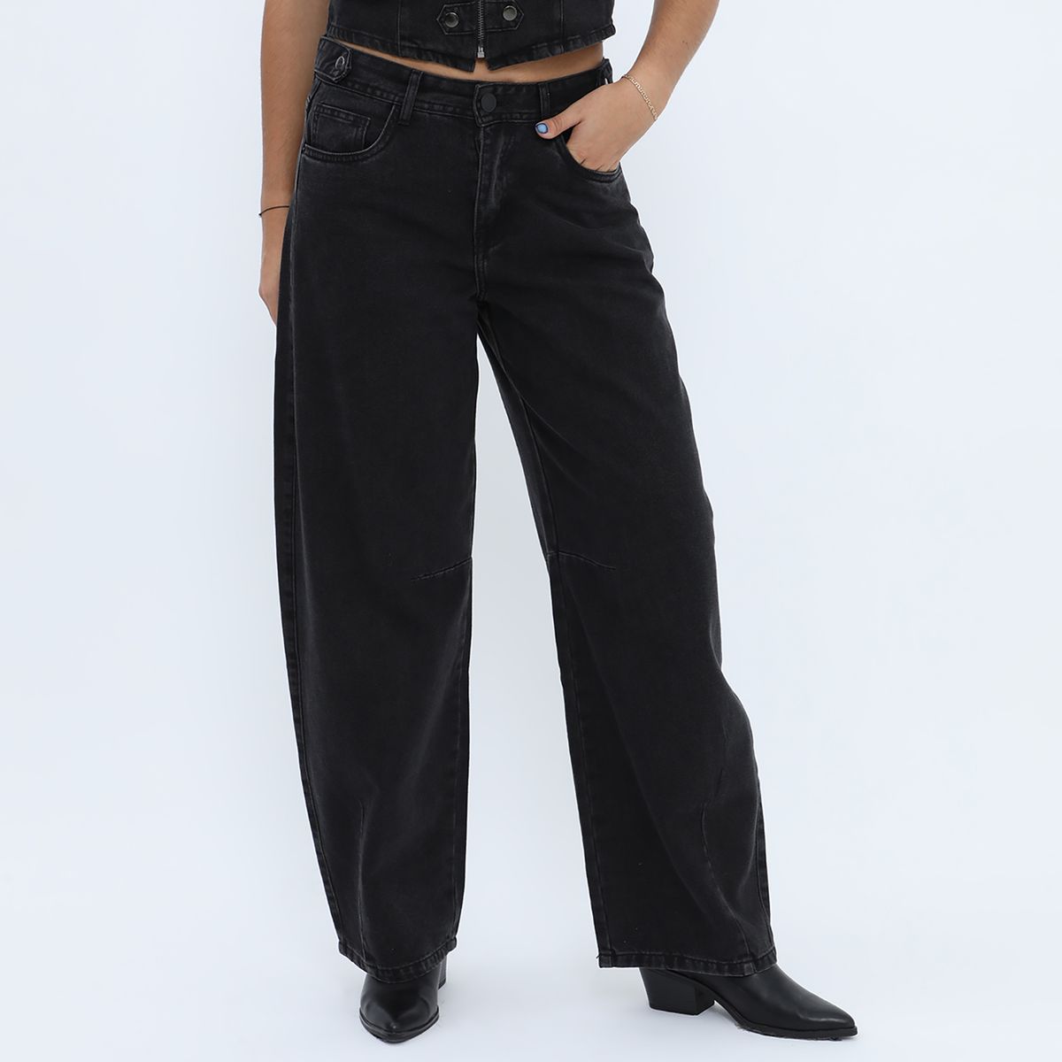 DENIMLAB - Jean Balloon Tiro Medio Mujer Denimlab