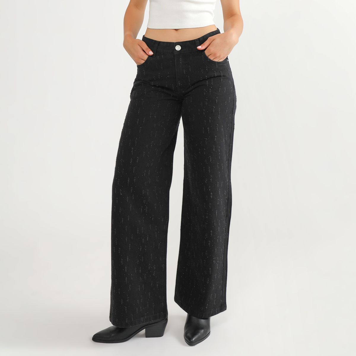 DENIMLAB - Jean Baggy Tiro Medio Mujer Denimlab