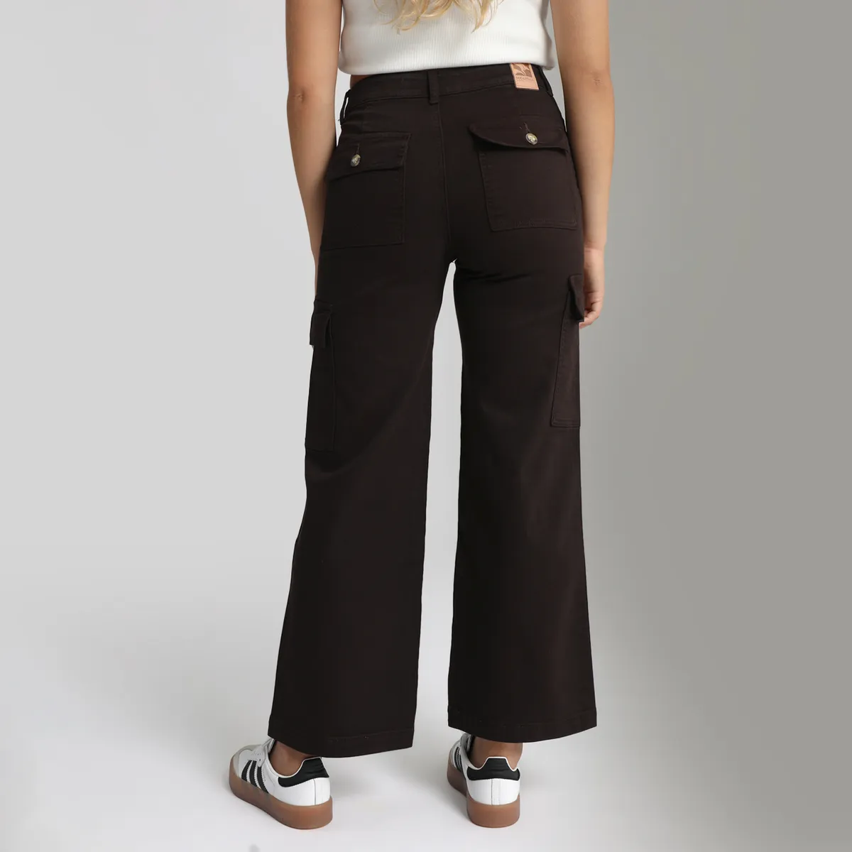 DOO AUSTRALIA - Pantalón Cargo Wide Leg Tiro Alto Mujer Doo Australia