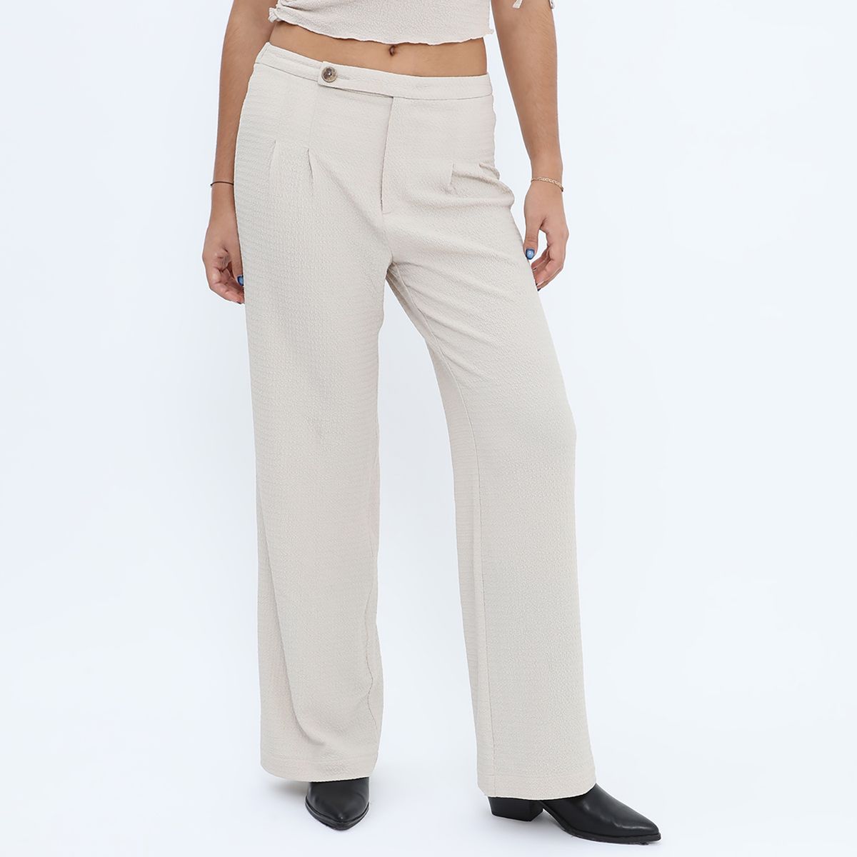 DENIMLAB - Pantalón Wide Leg Bajo Mujer Denimlab