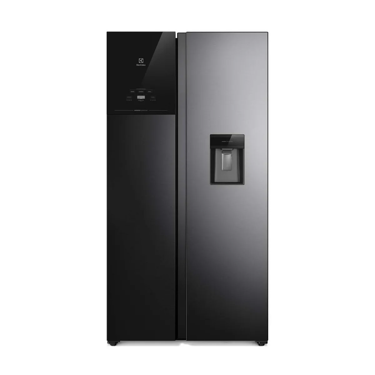 Electrolux - Refrigeradora Electrolux No Frost Side by Side 522L Inverter AutoSense Negra ERS53F2P5CB