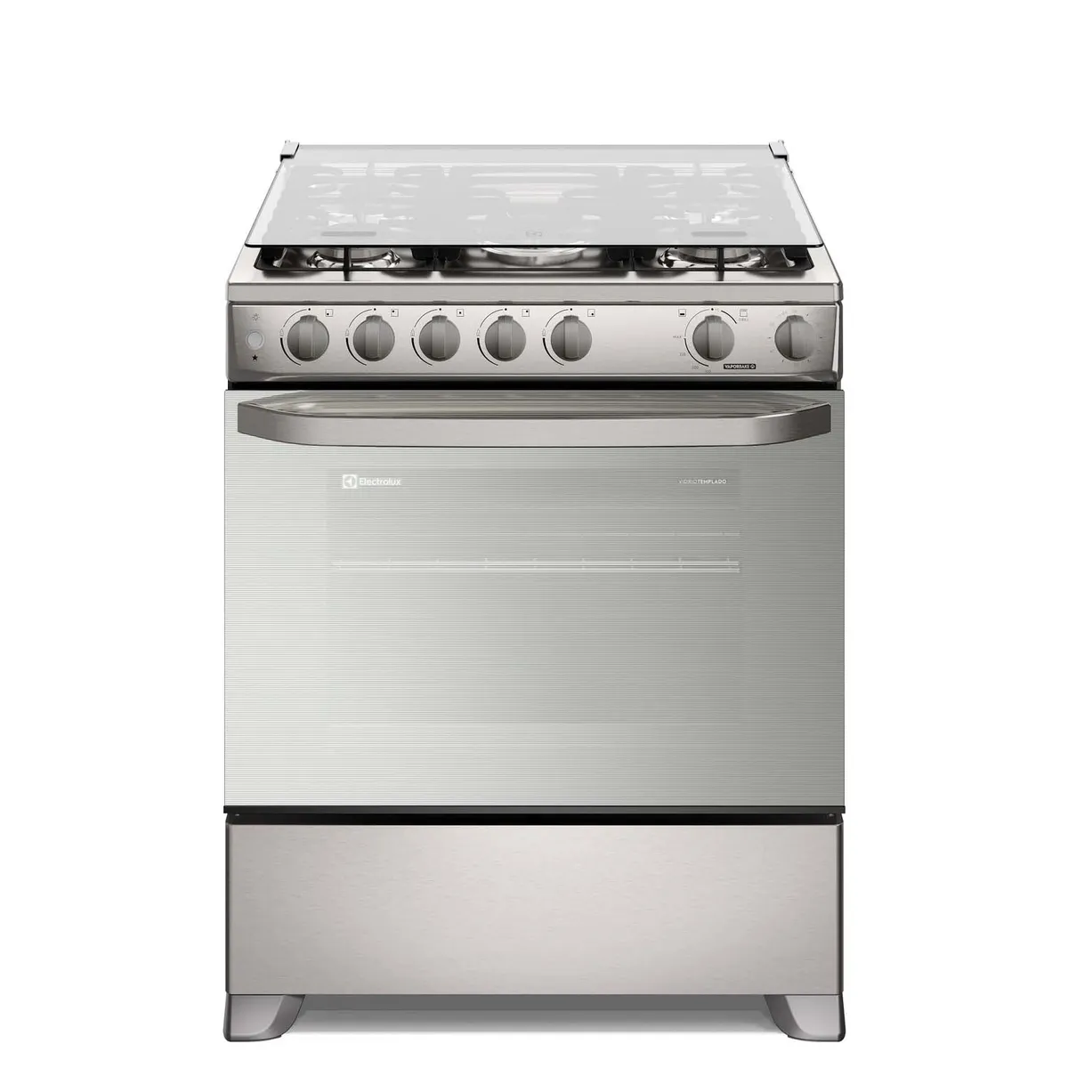 ELECTROLUX - Cocina Gas 5 Hornillas VaporBake, Triple Llama, Grill 76cm FE5LMR