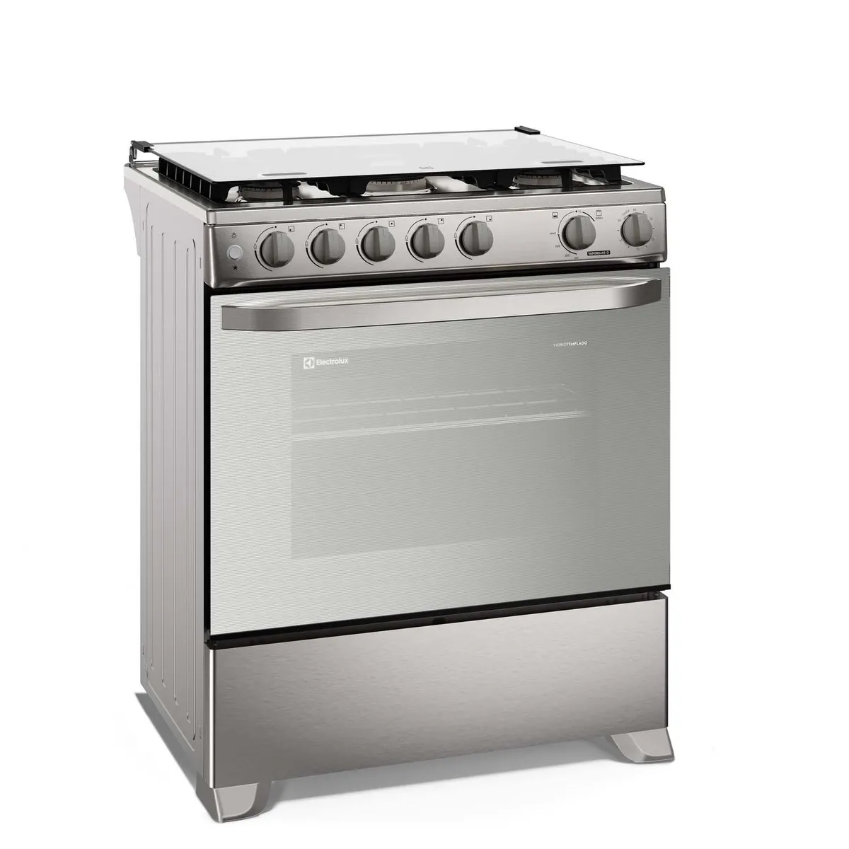 ELECTROLUX - Cocina Gas 5 Hornillas VaporBake, Triple Llama, Grill 76cm FE5LMR