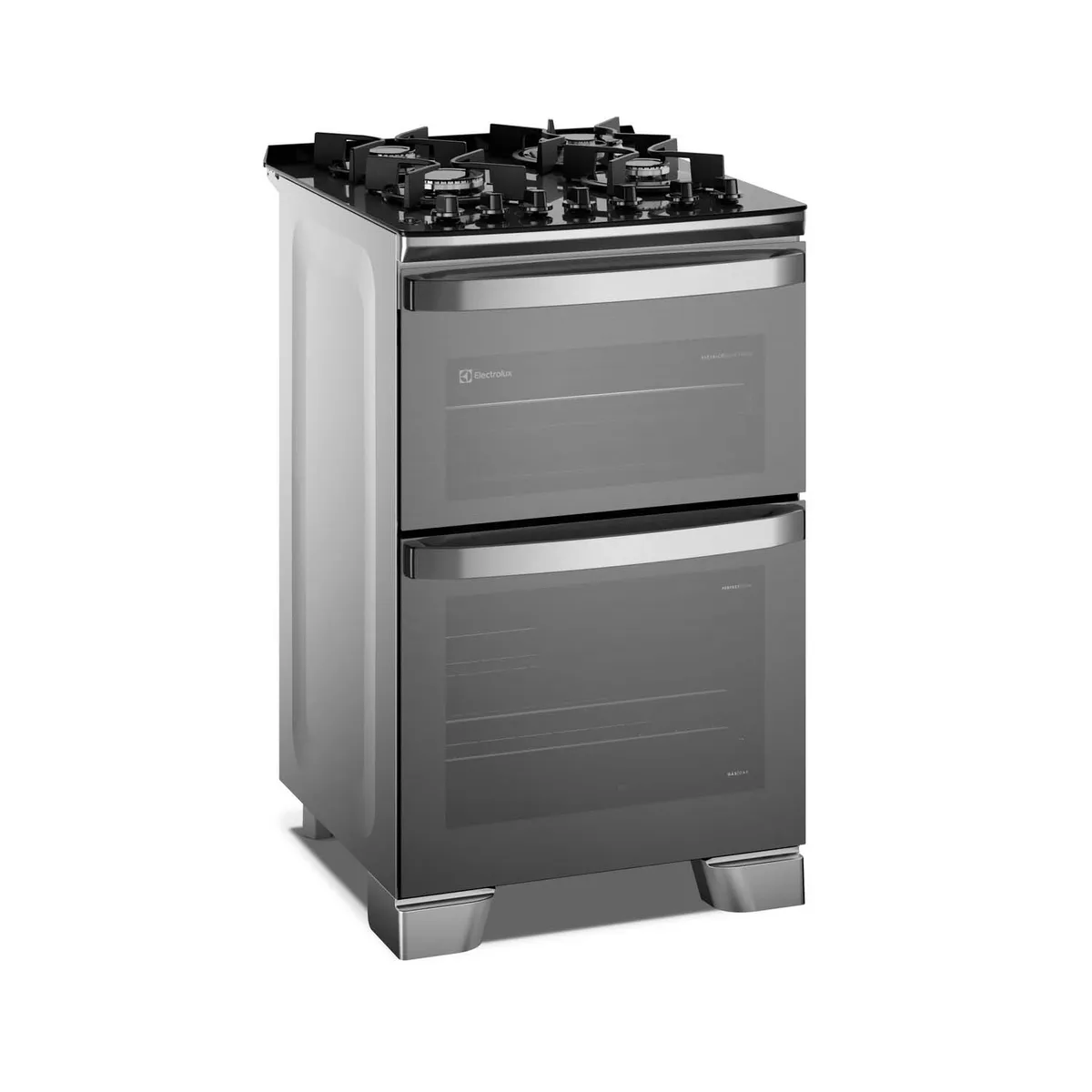 Electrolux - Cocina doble horno Gas 4 Hornillas VaporBake, 56cm F4EDG