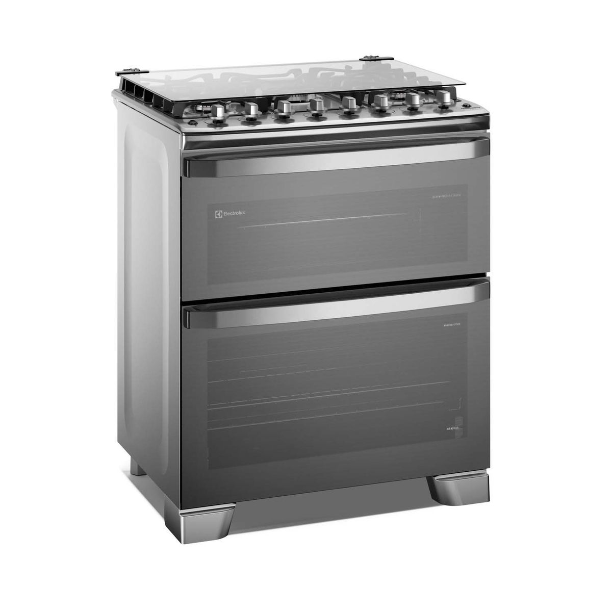 ELECTROLUX - Cocina doble horno Gas 5 Hornillas PerfectCook 360, Triple llama 76cm F5EDG