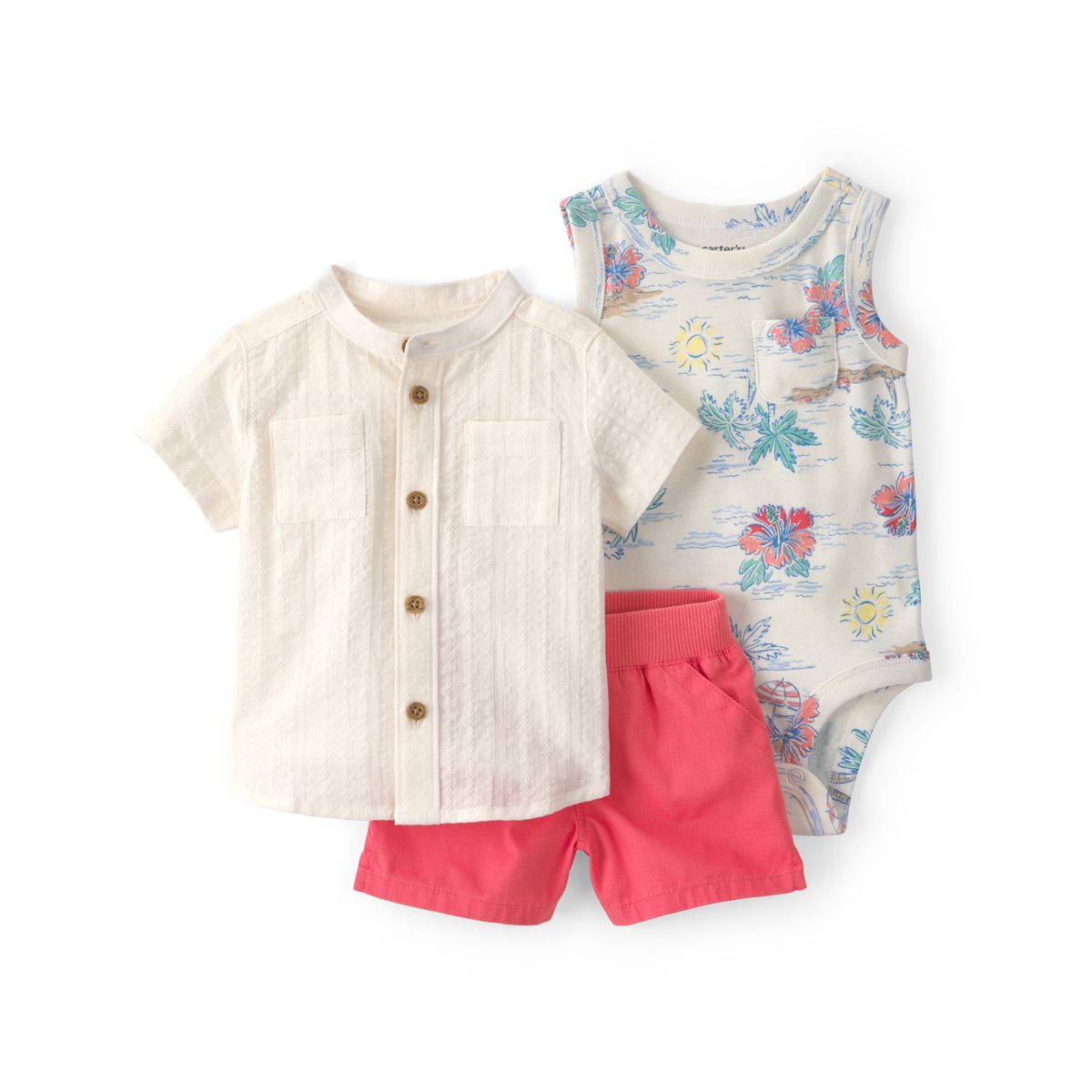 CARTERS - Conjunto 3 Piezas Bebé Niño Algodón