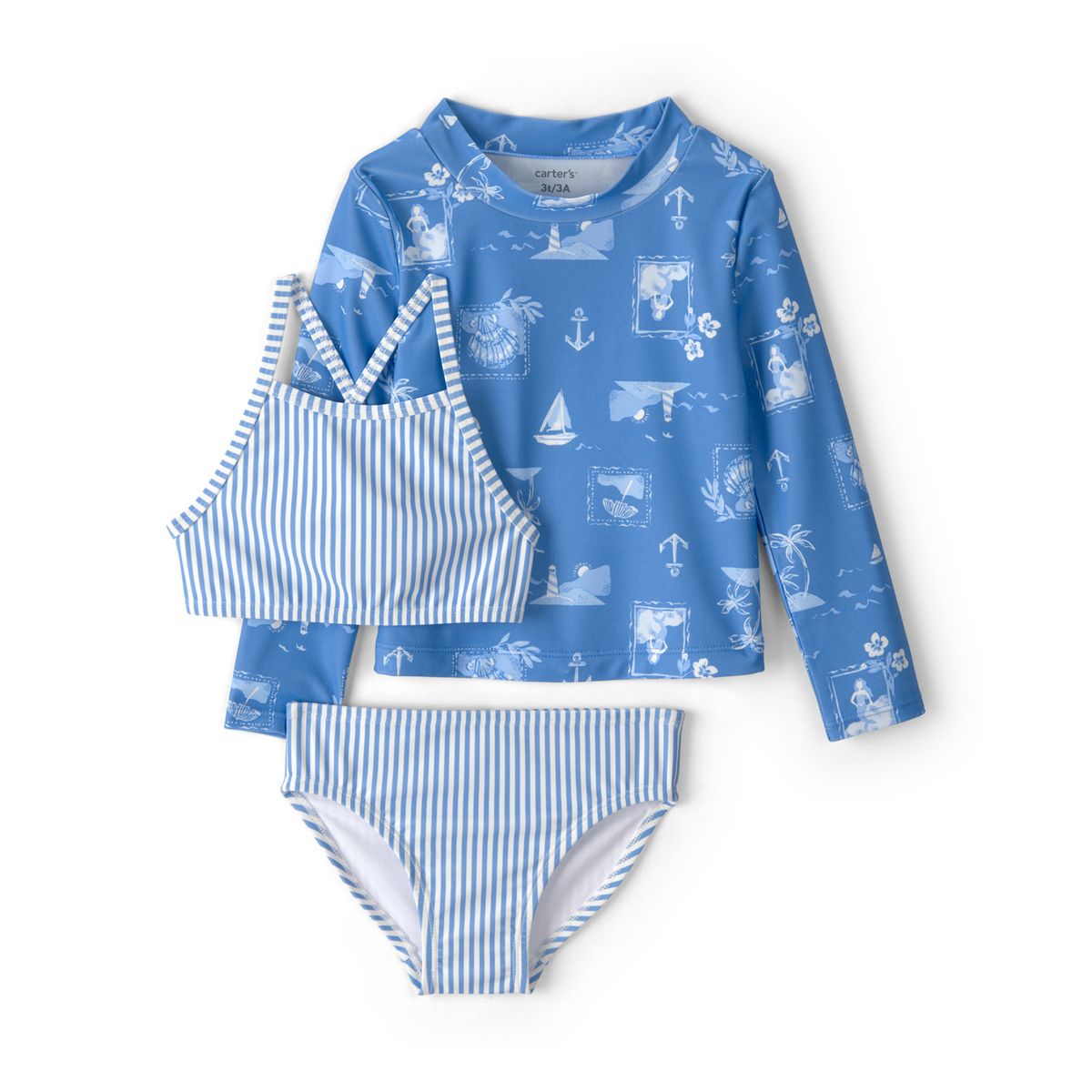 CARTERS - Ropa De Baño 3 Piezas Niña