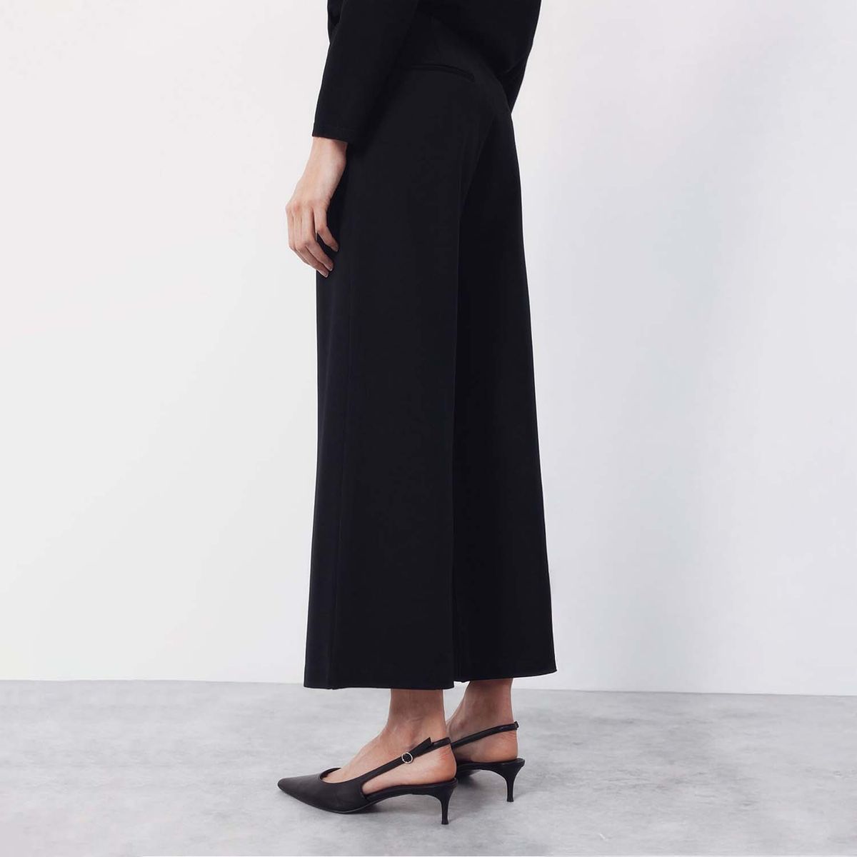 CORTEFIEL - Pantalón Palazzo Tiro Alto Mujer Cortefiel