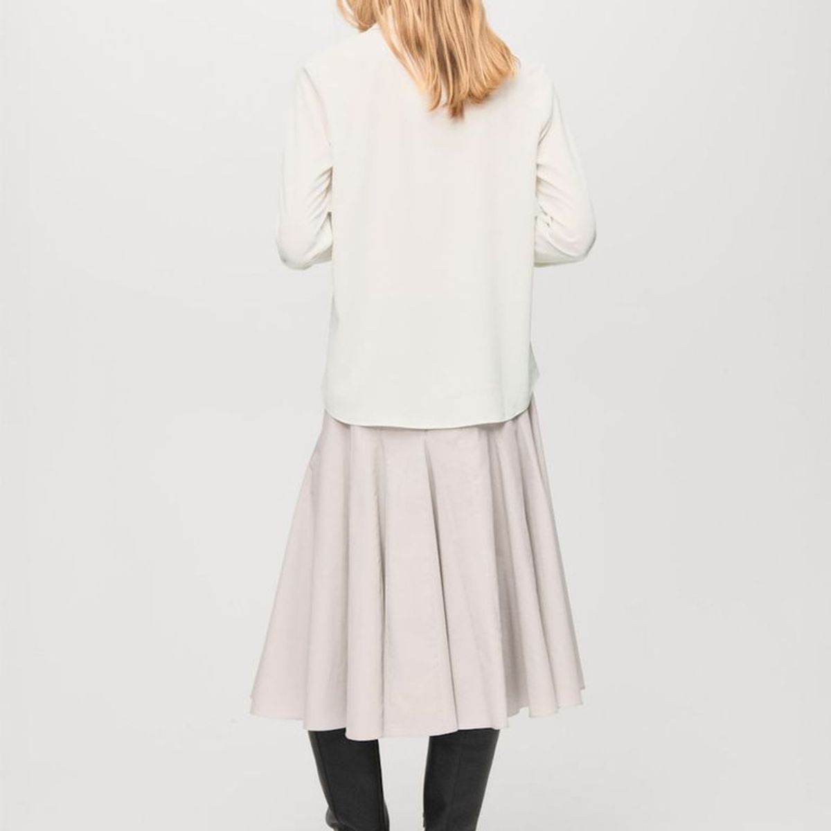 MANGO - Blusa Manga Larga Mujer Mango