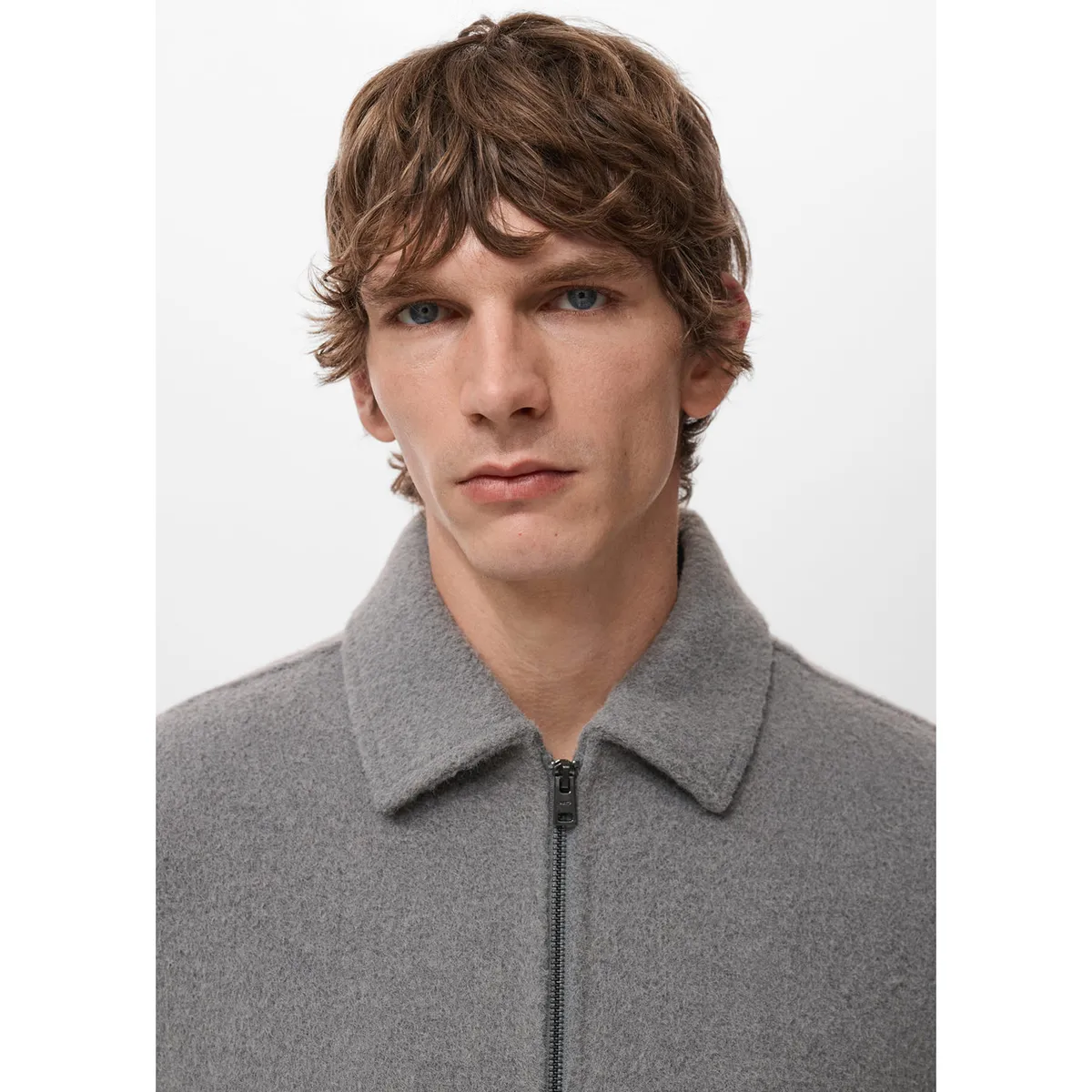 MANGO - Casaca Full Zipper Hombre Mango