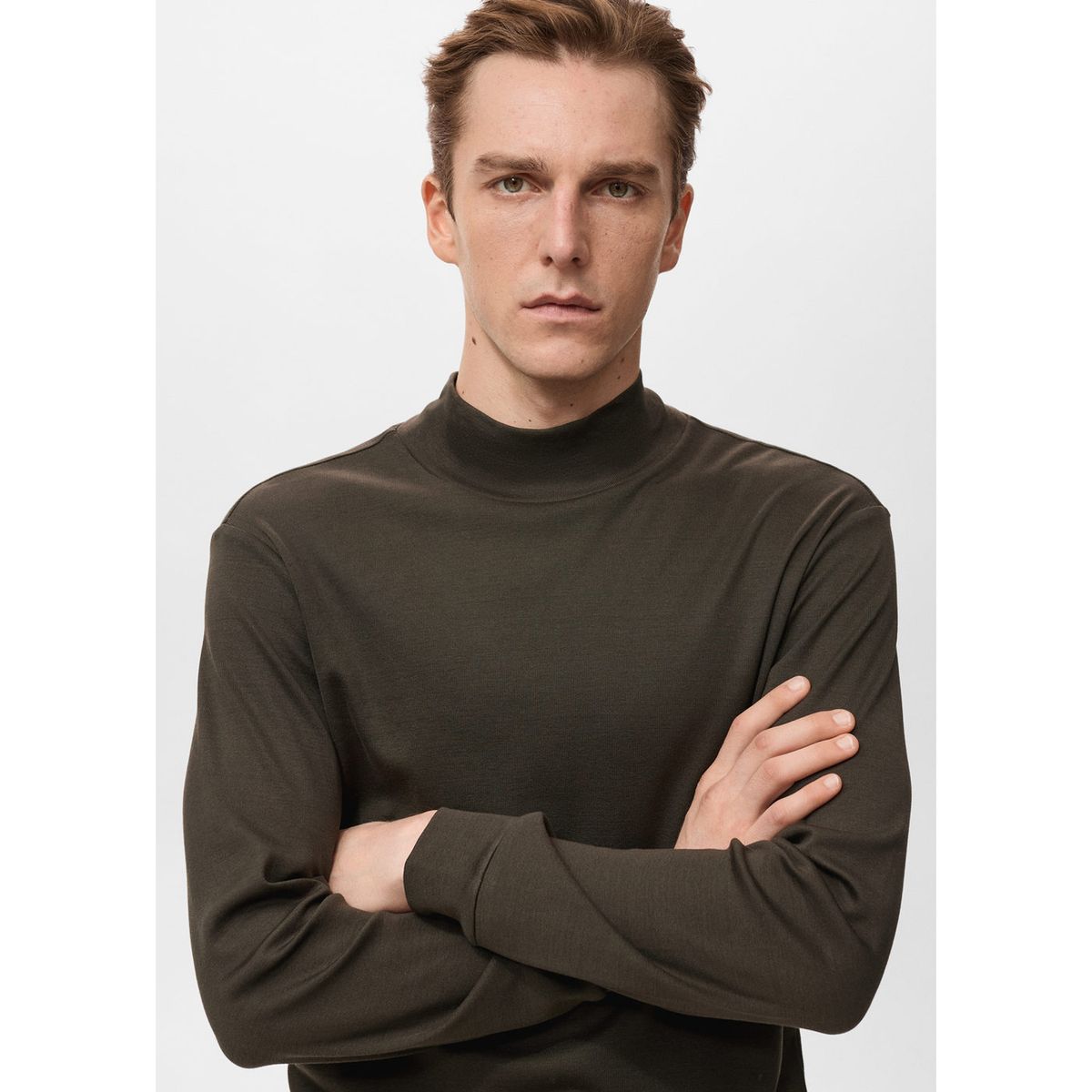 MANGO - Polo Manga Larga Hombre Mango