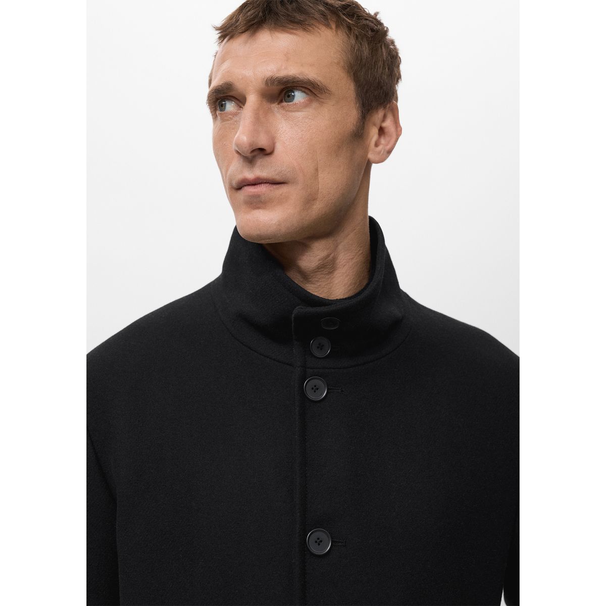 MANGO - Abrigo Manga Larga Hombre Mango