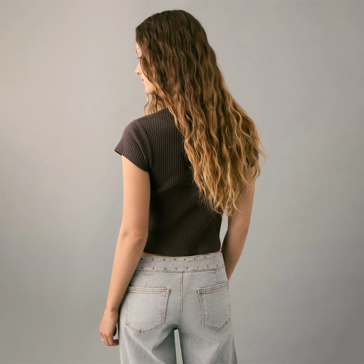 MANGO TEEN - Polo Manga Corta Mujer Mango Teen