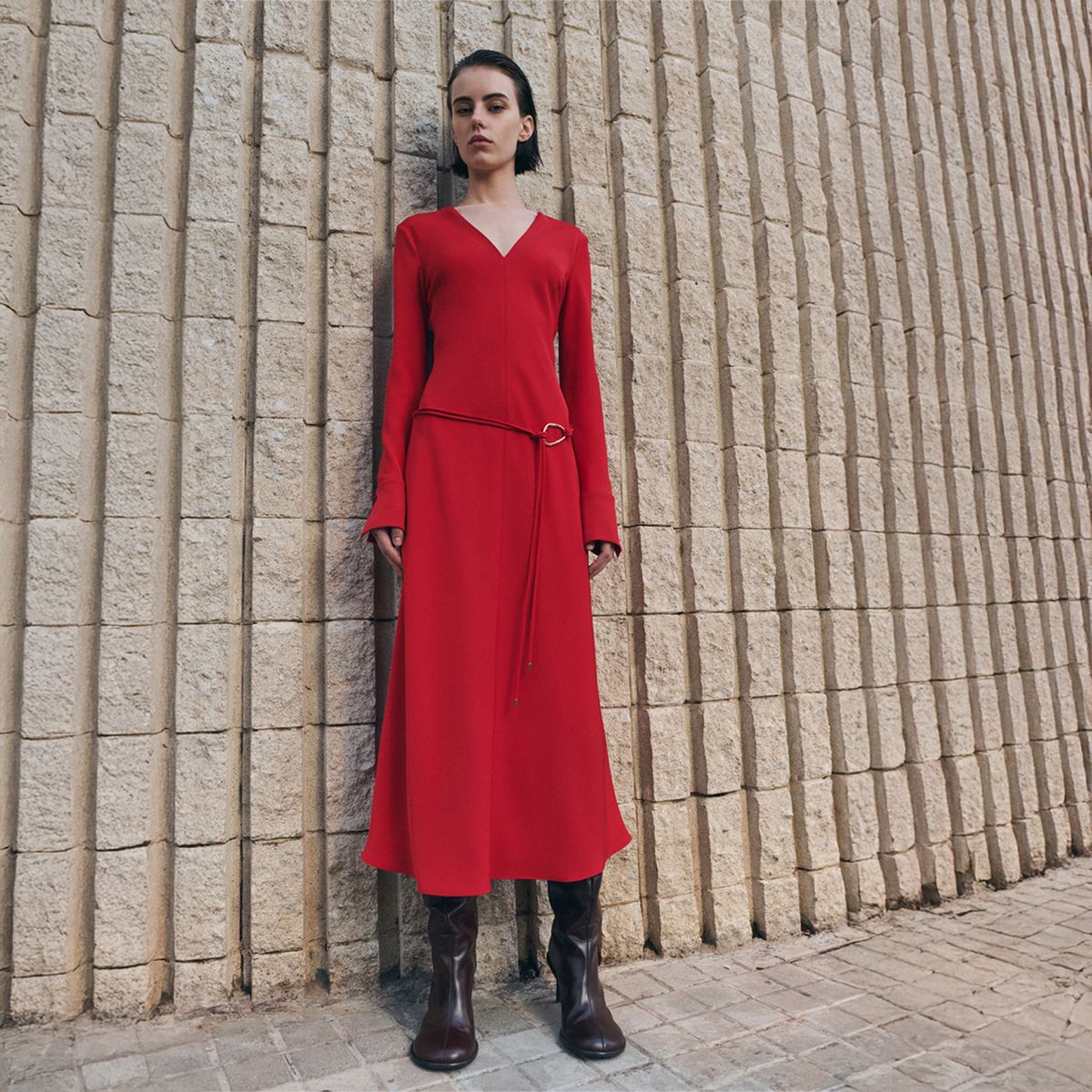 MANGO - Vestido Largo Mujer Mango