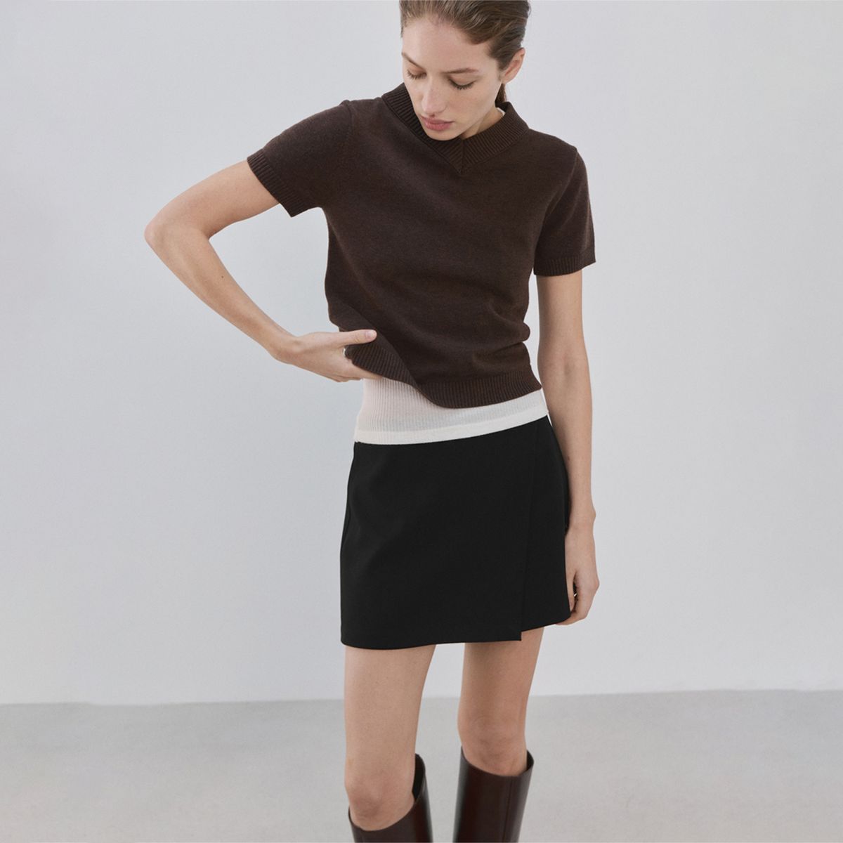 MANGO - Falda Corta Mujer Mango