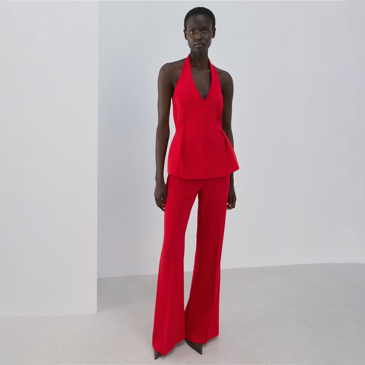 MANGO - Top Peplum Mujer Mango