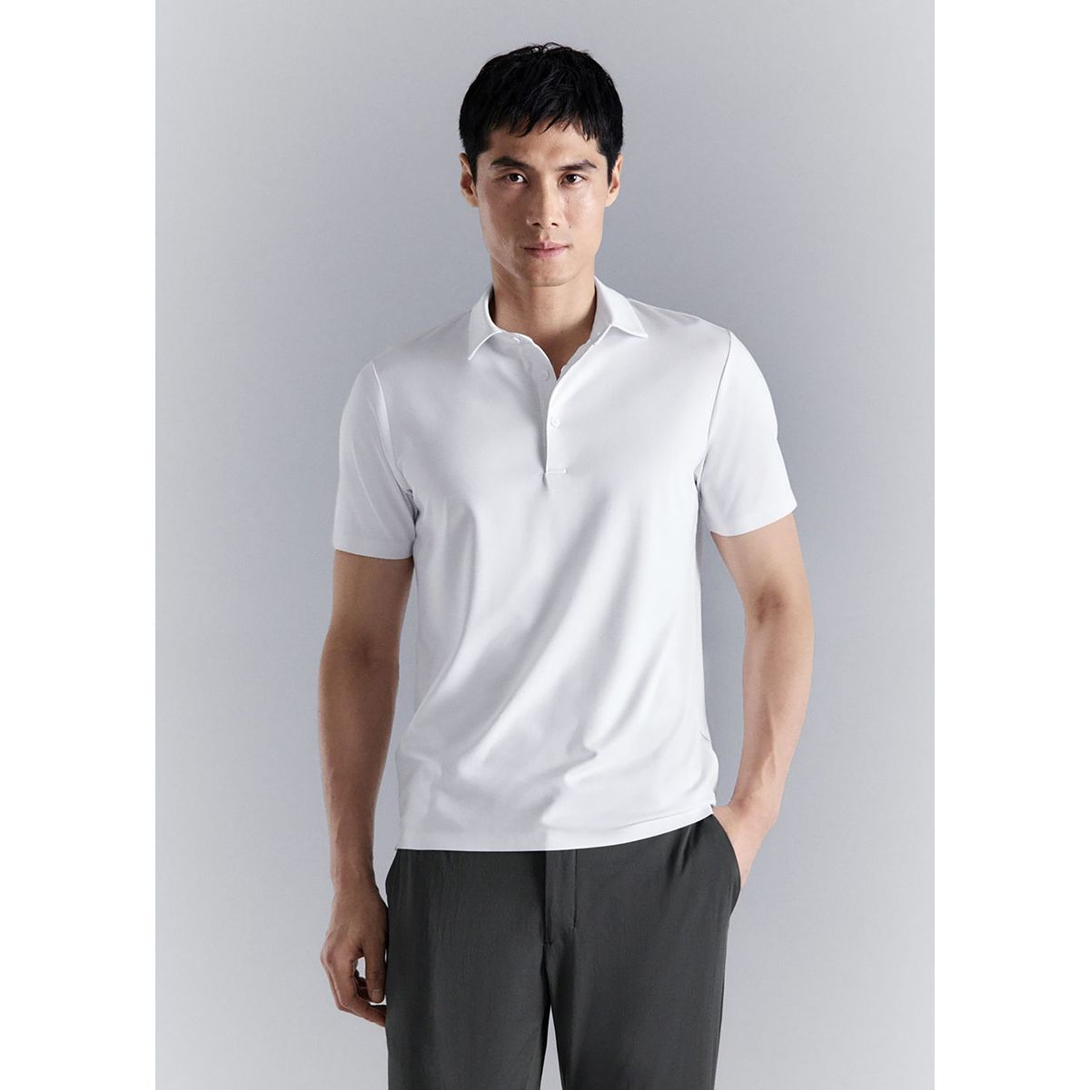 MANGO - Polo Slim fit  Comfort Stretch Coolmax ® Hombre Mango