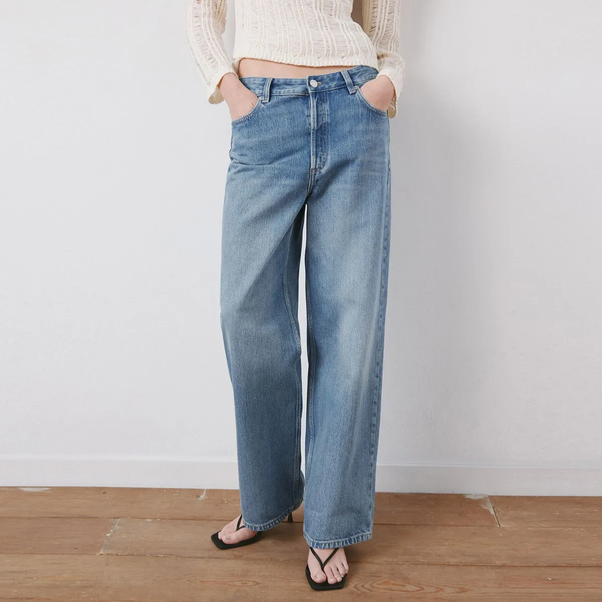 MANGO - Jean Straight Tiro Bajo Mujer Mango