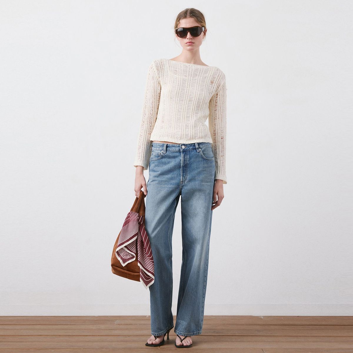 MANGO - Jean Straight Tiro Bajo Mujer Mango