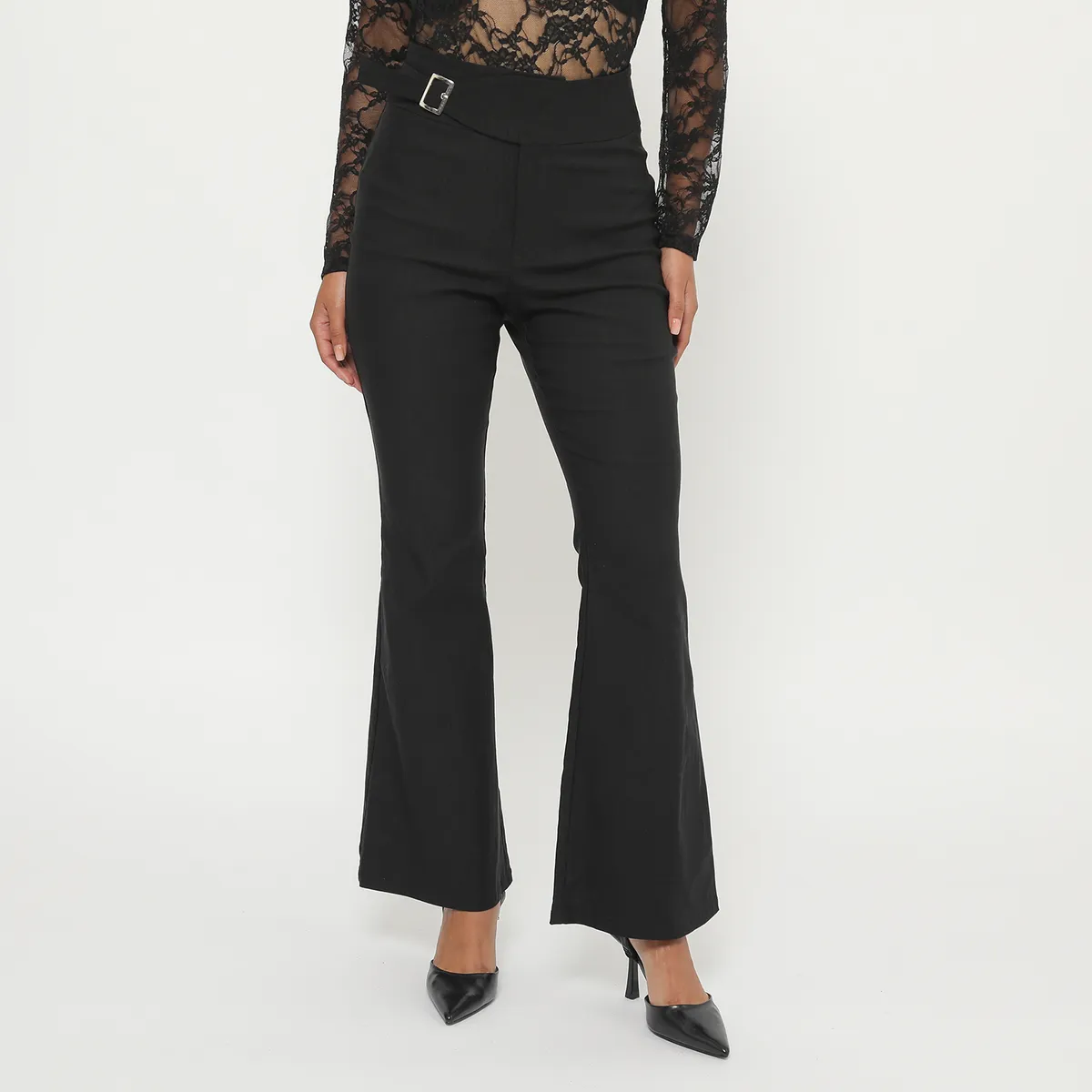 MOSSIMO - Pantalón Classic Fit Tiro Alto Mujer Mossimo