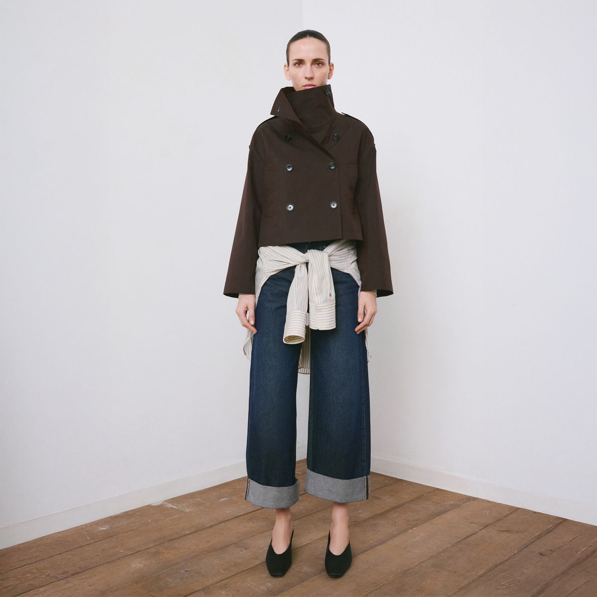 MANGO - Jean Wide Leg Tiro Medio Mujer Mango