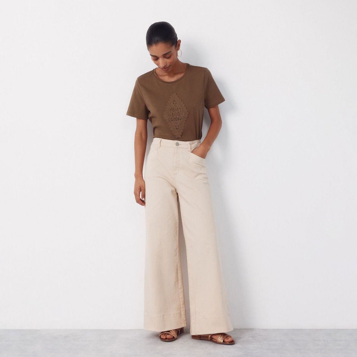 CORTEFIEL - Jean Wide Leg Mujer Cortefiel