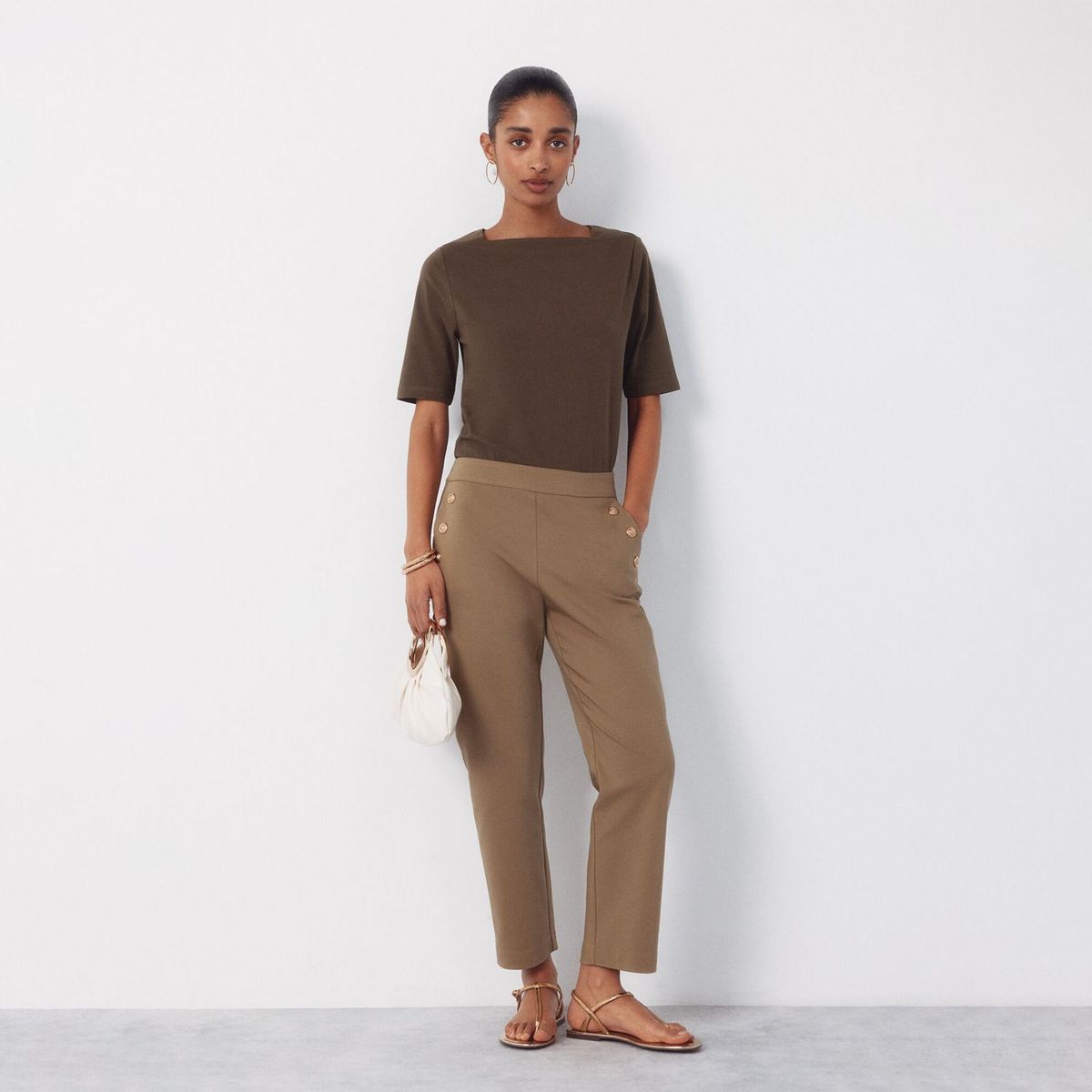 CORTEFIEL - Pantalón Recto Mujer Cortefiel