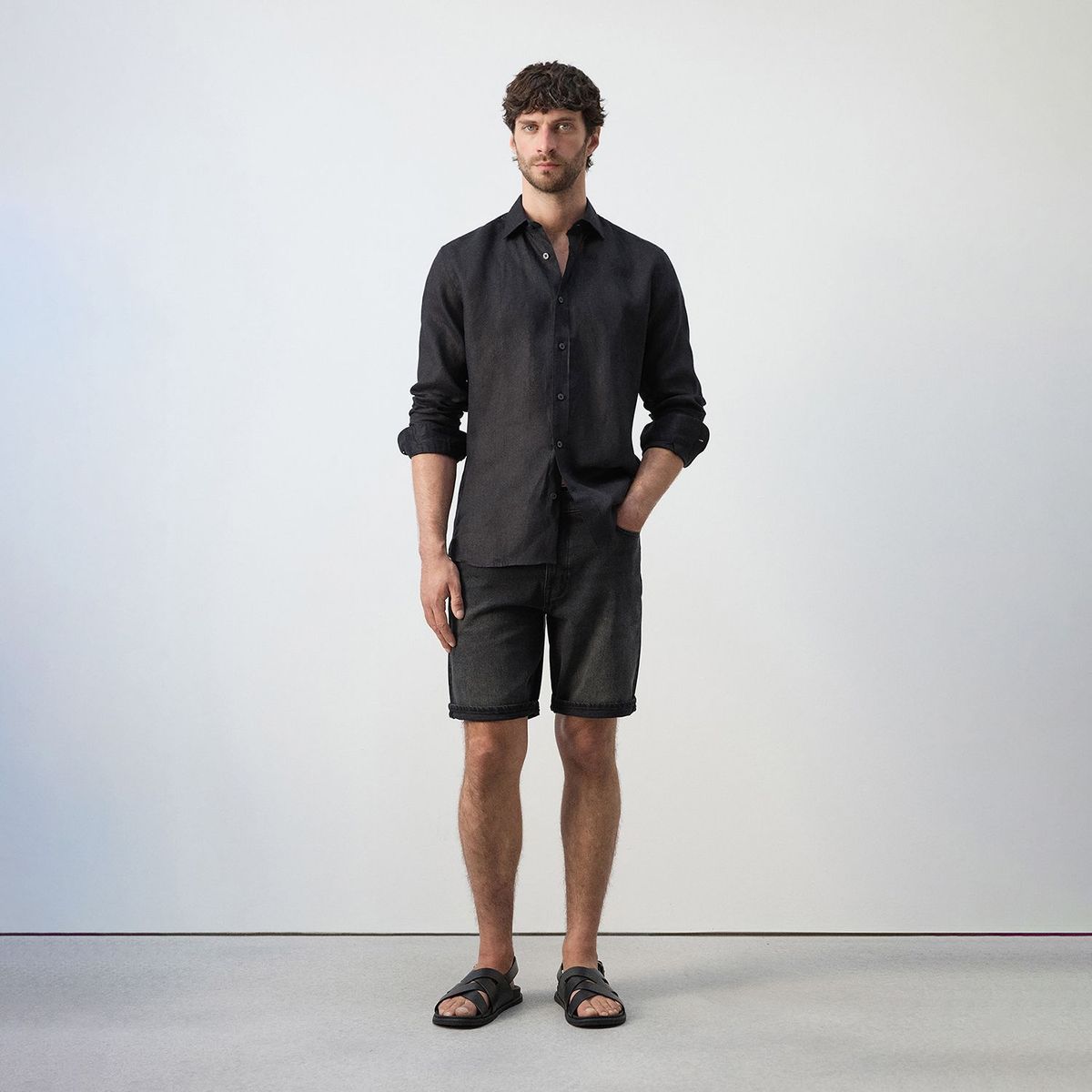 MANGO - Bermudas Slim Fit Hombre Mango