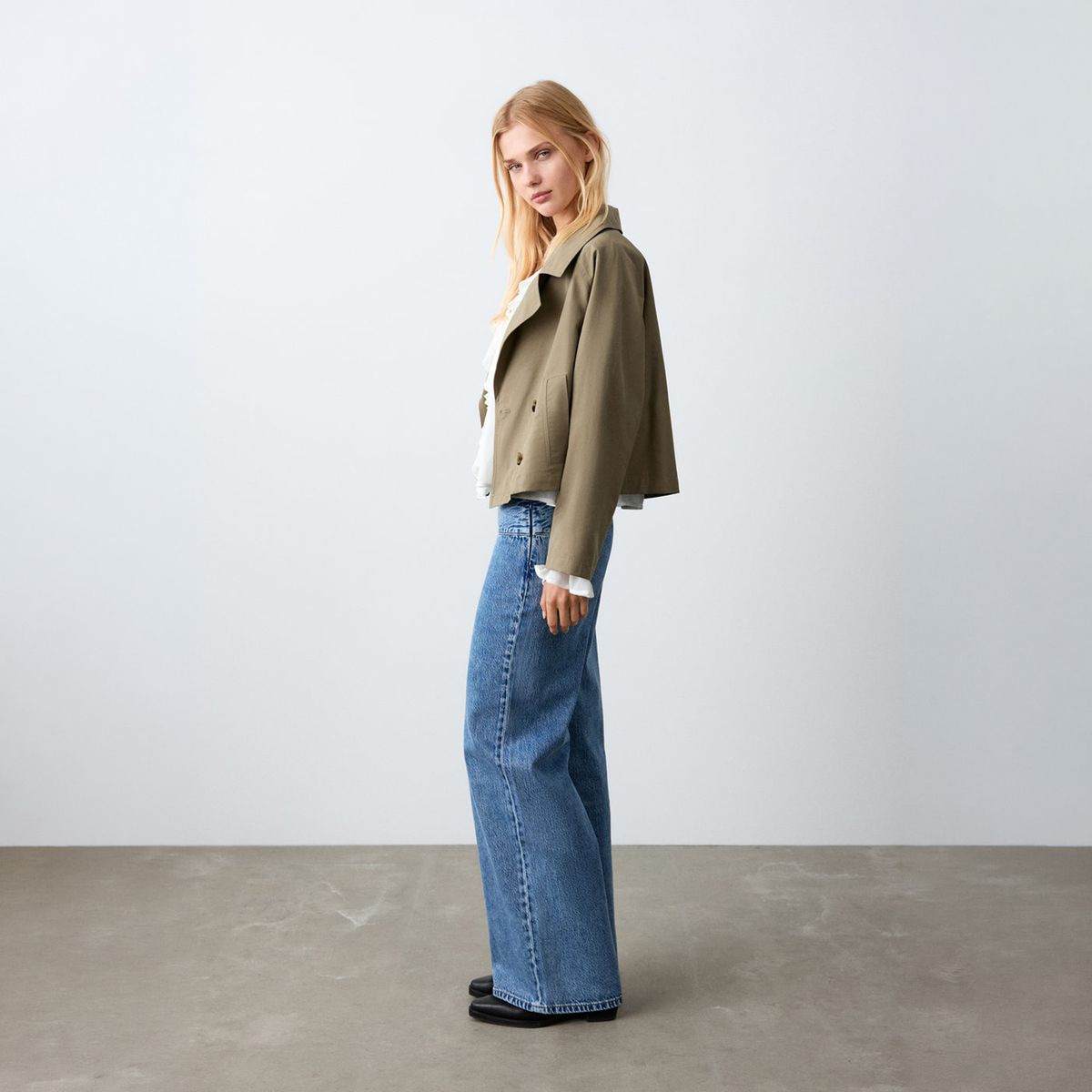 MANGO TEEN - Jean Wide Leg Tiro Bajo Mujer Mango Teen